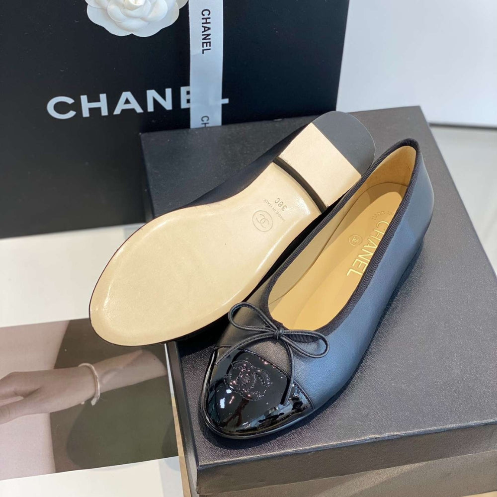 Chanel Ballet Flats Black G02819 Y01552 94305