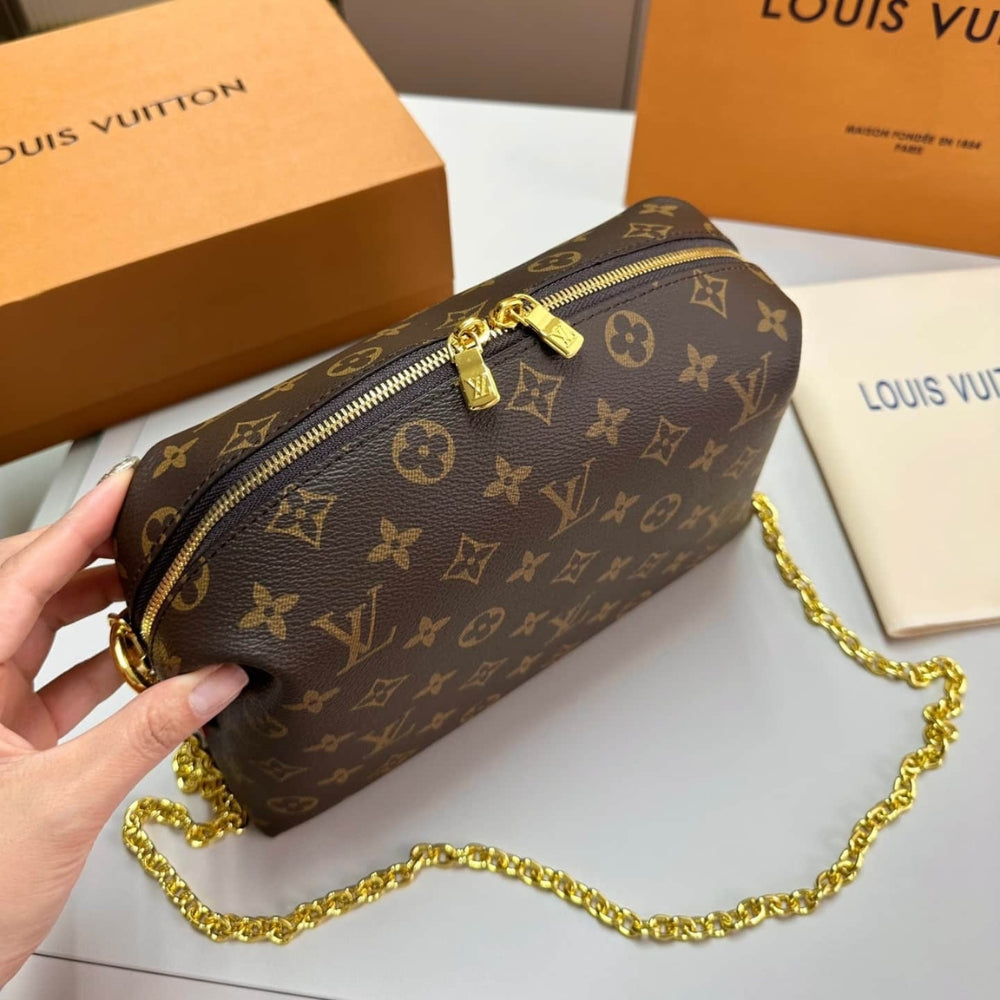 Louis Vuitton Cosmetic Pouch Gm Brown 27Cm M46458