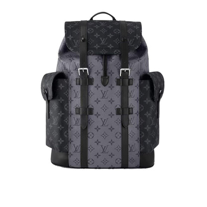 Louis Vuitton Christopher MM Monogram Eclipse Black And Grey 44Cm M45419