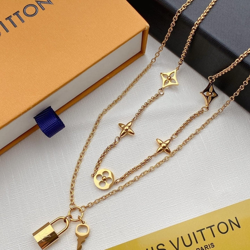 Louis Vuitton LV Iconic Charm Necklace Gold M02494