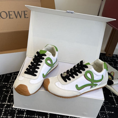 Loewe Ballet Runner 2.0 Grass Green And Dark Orang