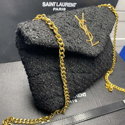 Saint Laurent Small Loulou Boucle Bag Black 23Cm