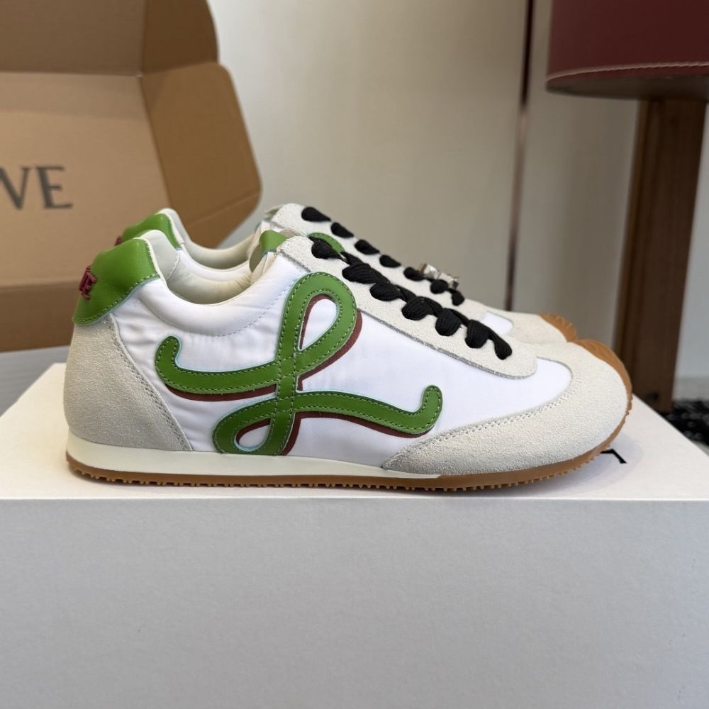 Loewe Ballet Runner 2.0 Grass Green And Dark Orang