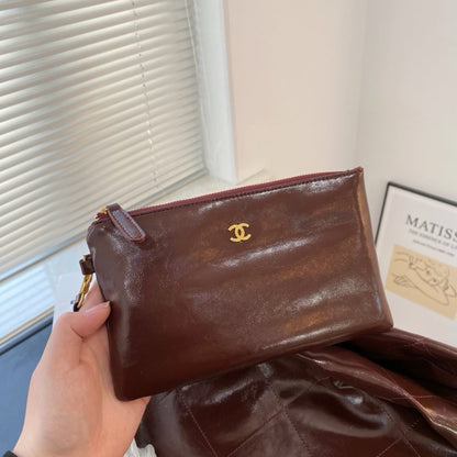 Chanel 22 Large Handbag Dark Brown 41Cm