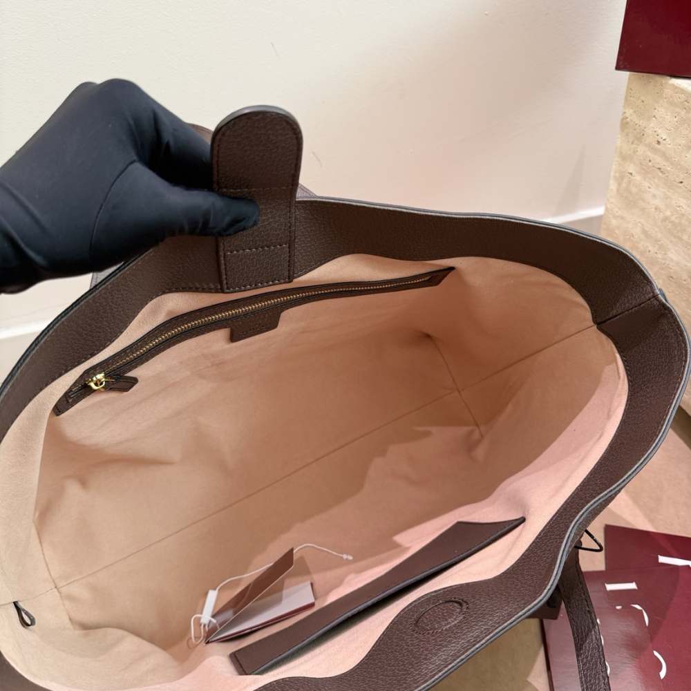 Gucci Ophidia Medium Tote Beige and Dark Brown 36Cm 631685 96IWB 8745