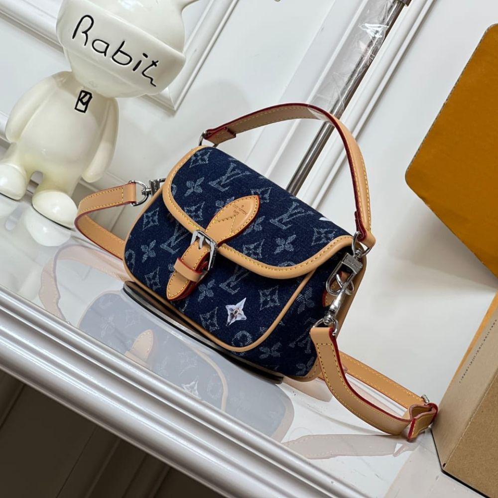 Louis Vuitton Nano Diane Blue Denim 19Cm