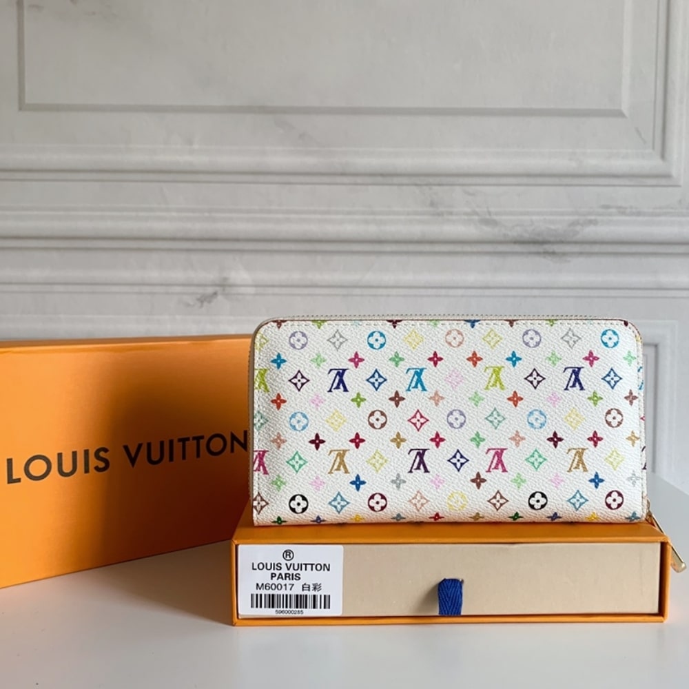 Louis Vuitton  Zippy Multicolored White 19Cm