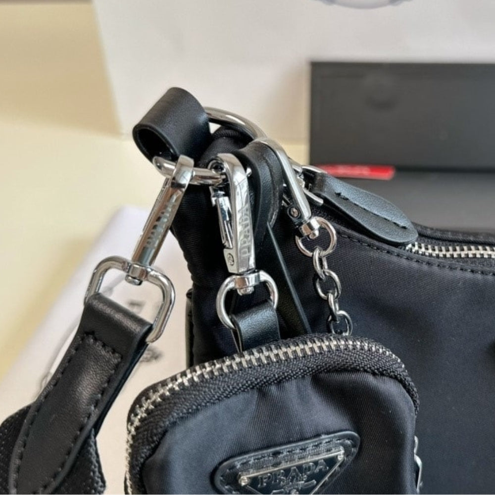 Prada Re Edition 2005 Re Nylon Bag Black 26Cm
