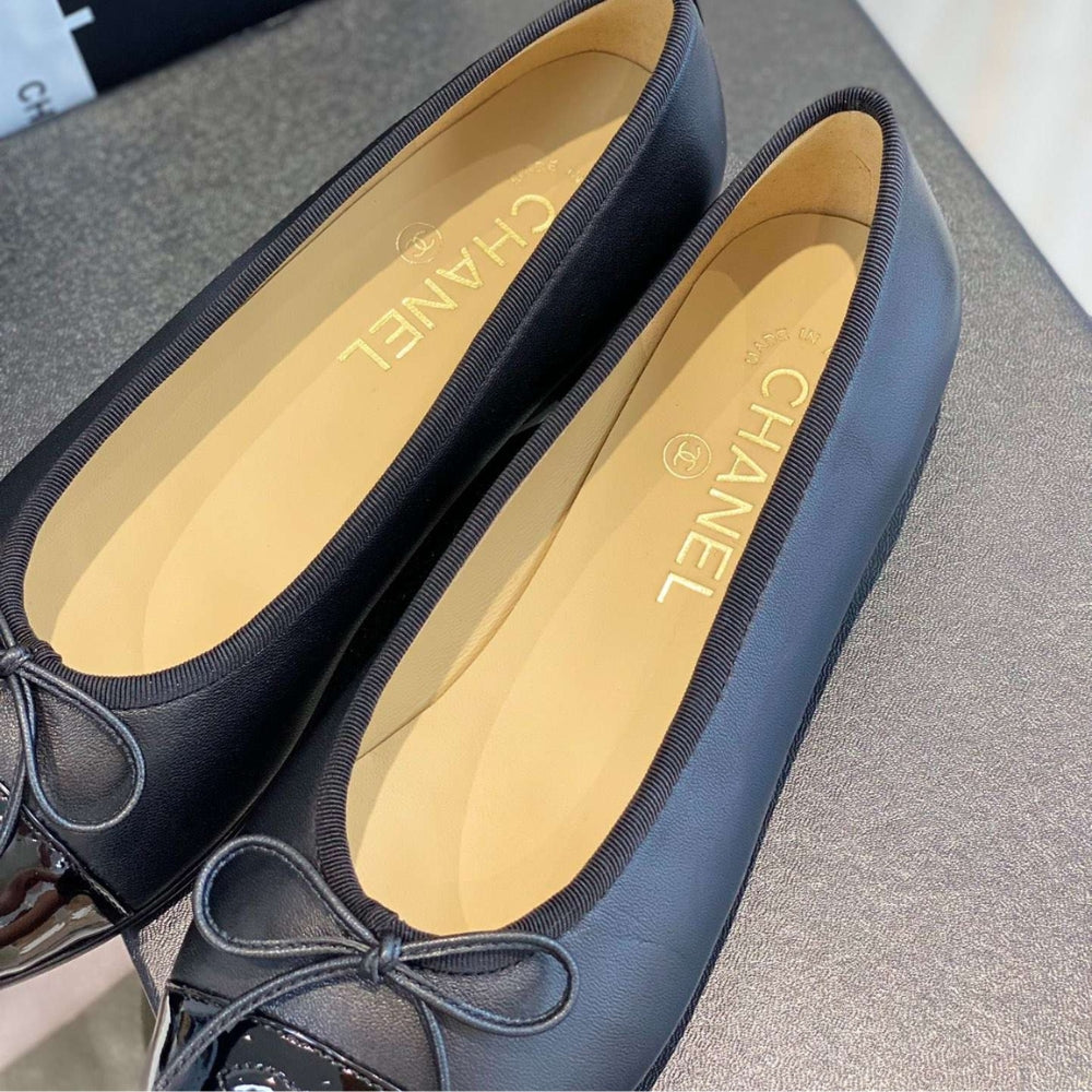 Chanel Ballet Flats Black G02819 Y01552 94305
