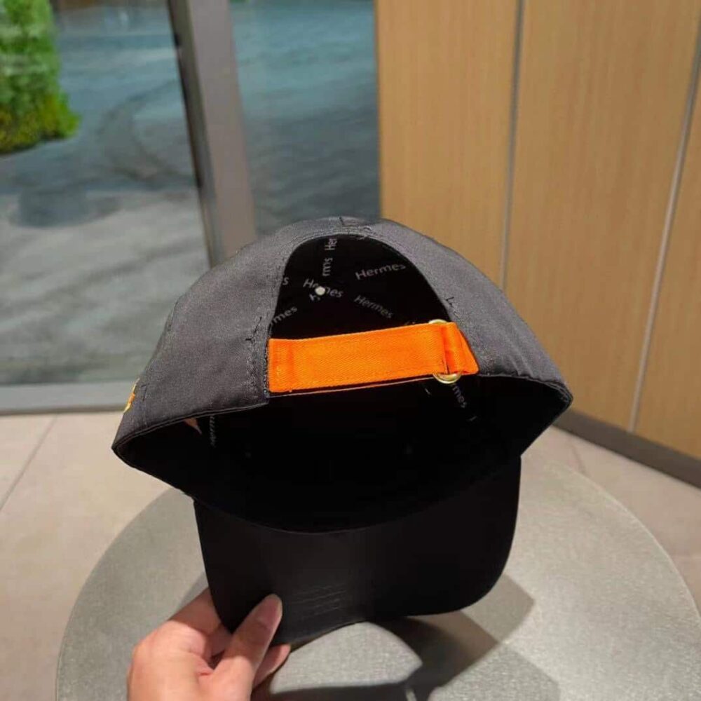 Hermes New Carriage Baseball Cap Black