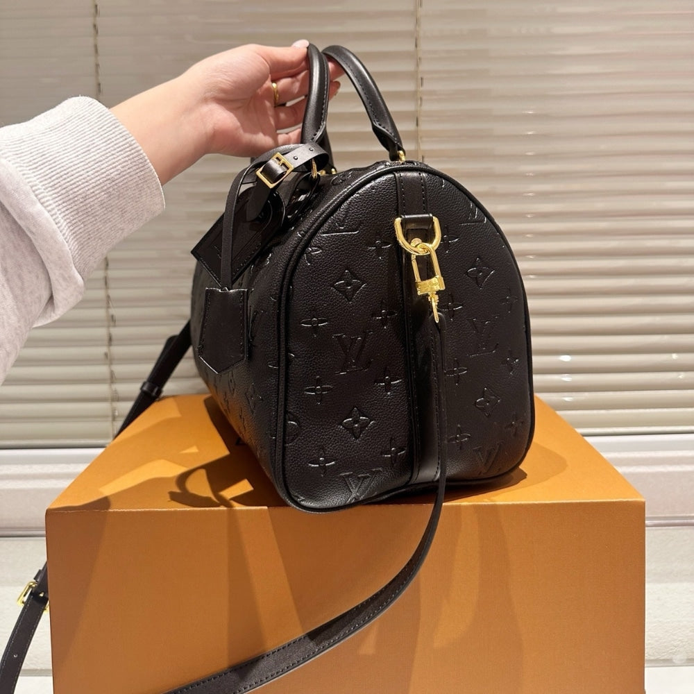 Louis Vuitton Speedy Soft Bag Monogram Black 30Cm