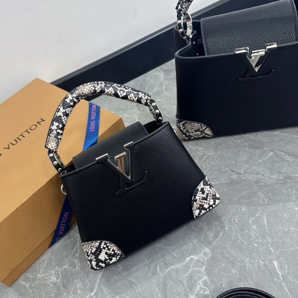 Louis Vuitton Capucines Python Handbag 27Cm
