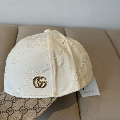 Gucci GG Canvas Baseball Hat Beige