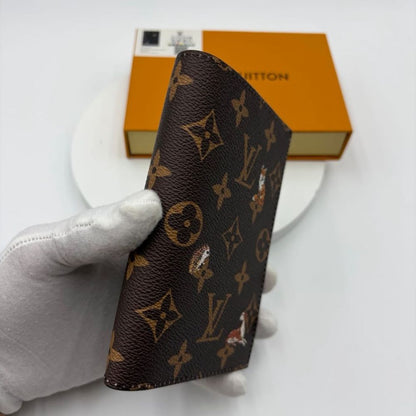 Louis Vuitton Passport Cover Monogram Forest Canvas Brown 14Cm M27023