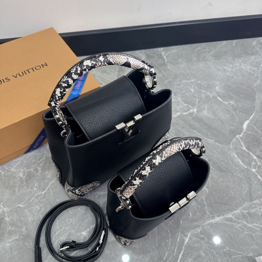 Louis Vuitton Capucines Python Handbag 27Cm