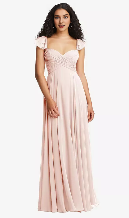 Cross tight corset backless and floor length Prom dress