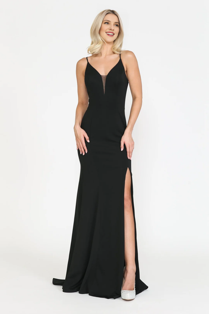 Tight corset long plain knit dress