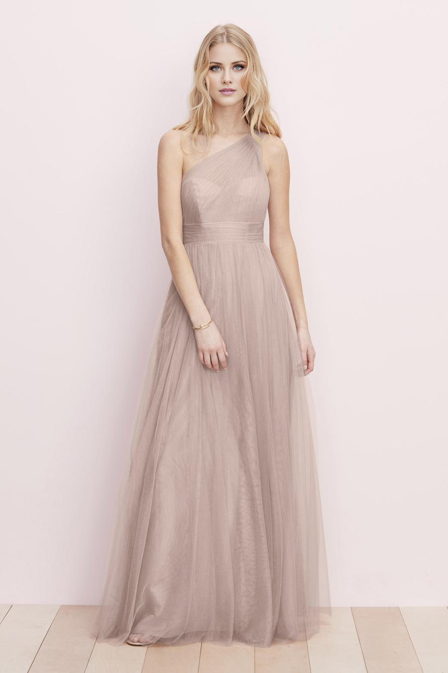 asymmetrical neckline off shoulder sleeveless backless sheer and floor length evening dress
