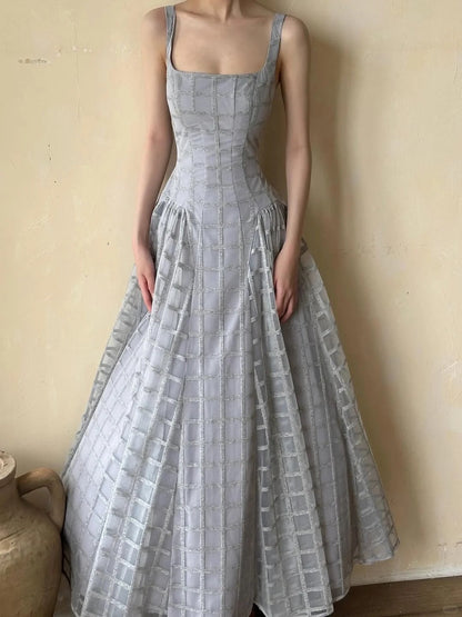 girlhomeshops--Light Blue Simple And Elegant Long Tulle Formal Prom Dress gh5605