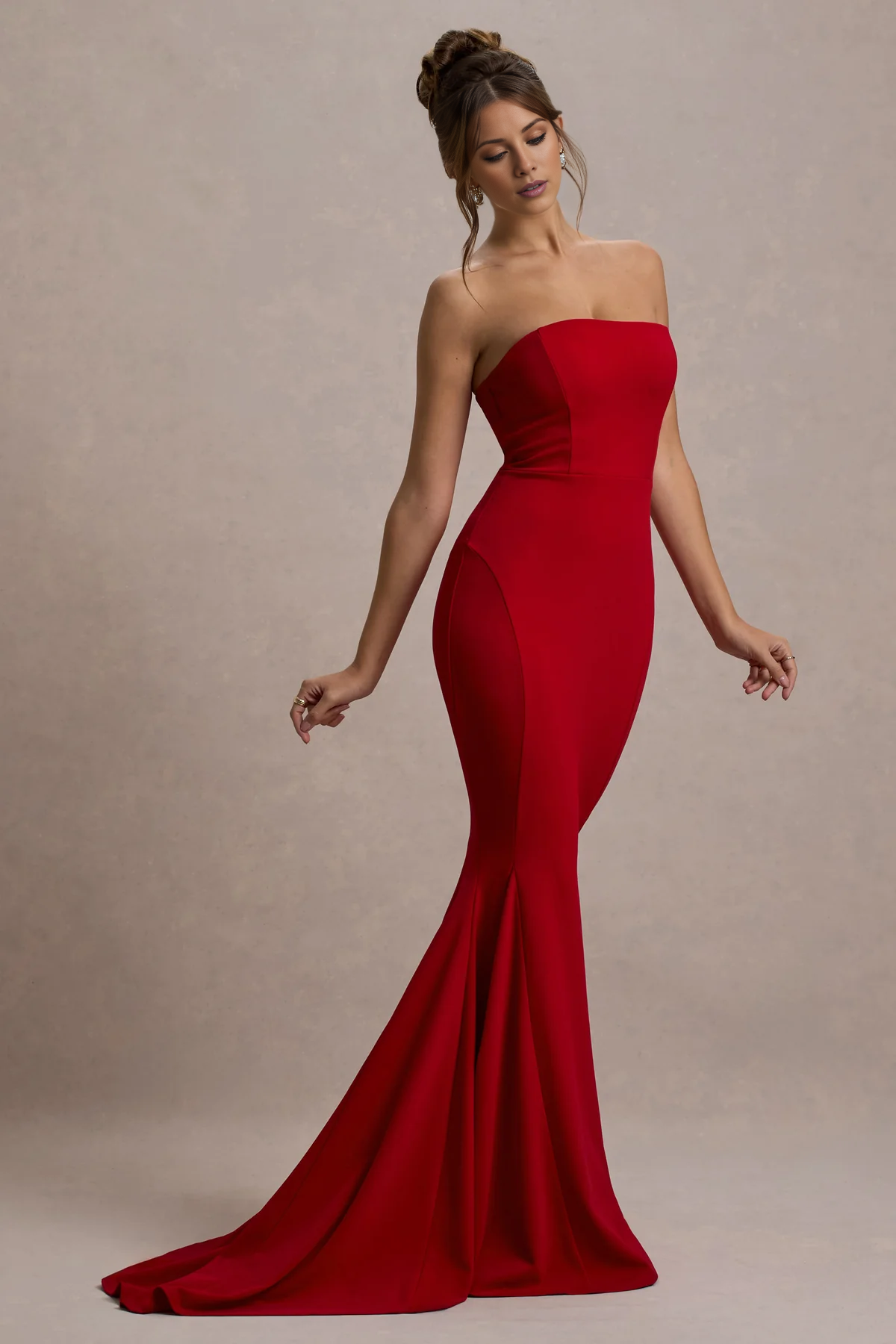 Mermaid strapless strapless backless and floor length evening dress - Dress
