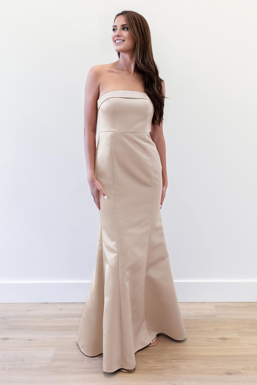 off shoulder collar sleeveless back butterfly condensation back and floor length evening dress