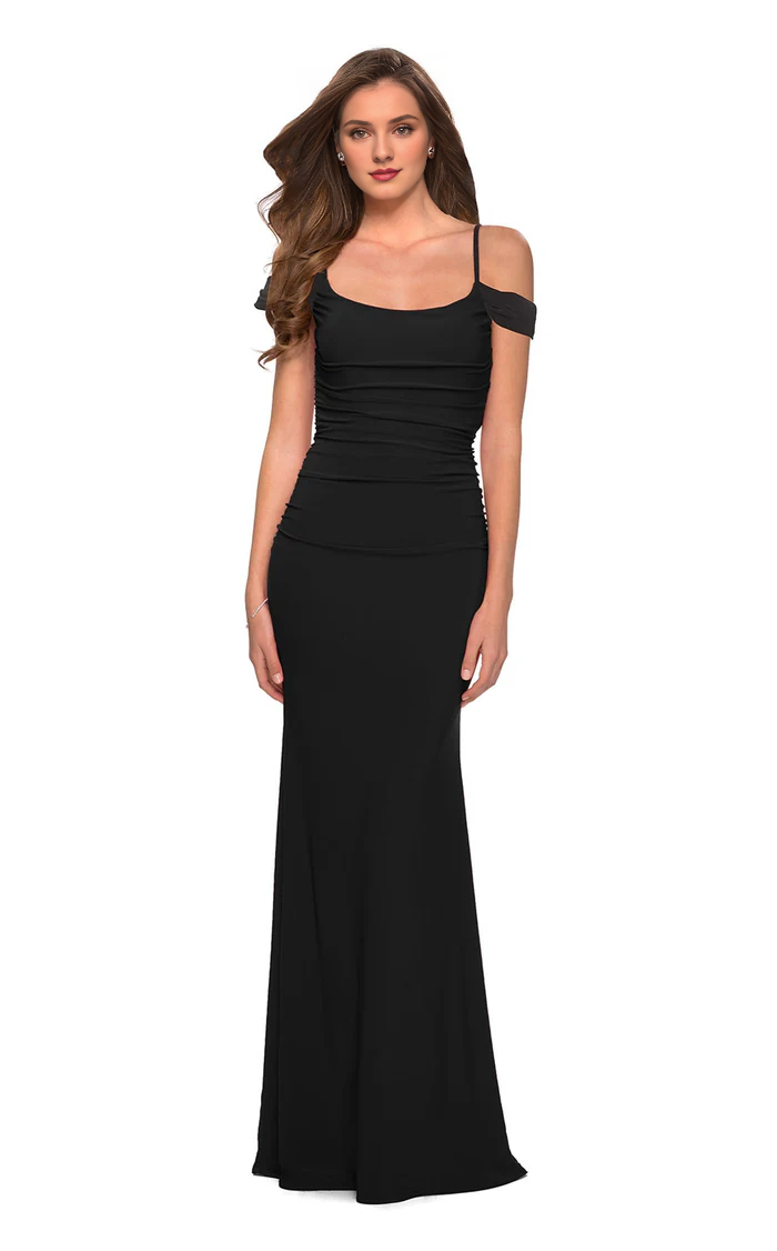Sleeveless tight corset and floor length Prom dress