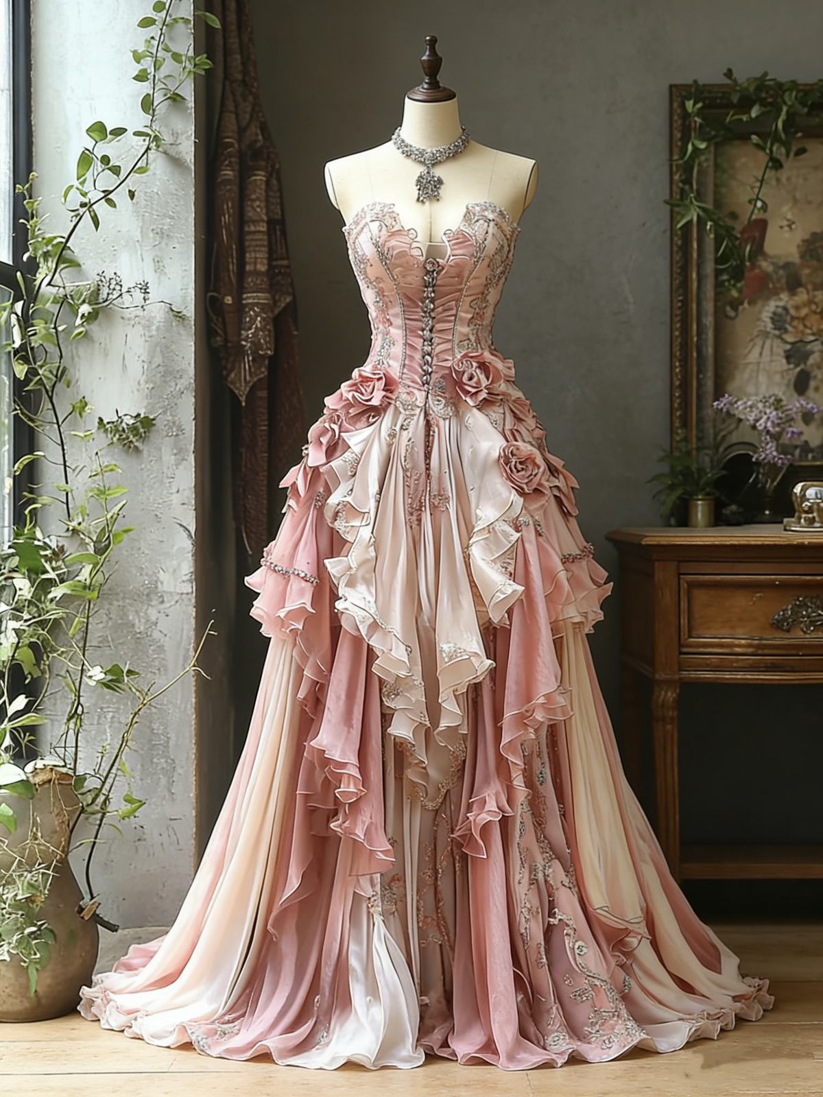 New Fashionable Retro Formal Ball Gown/Princess Dress gh6522