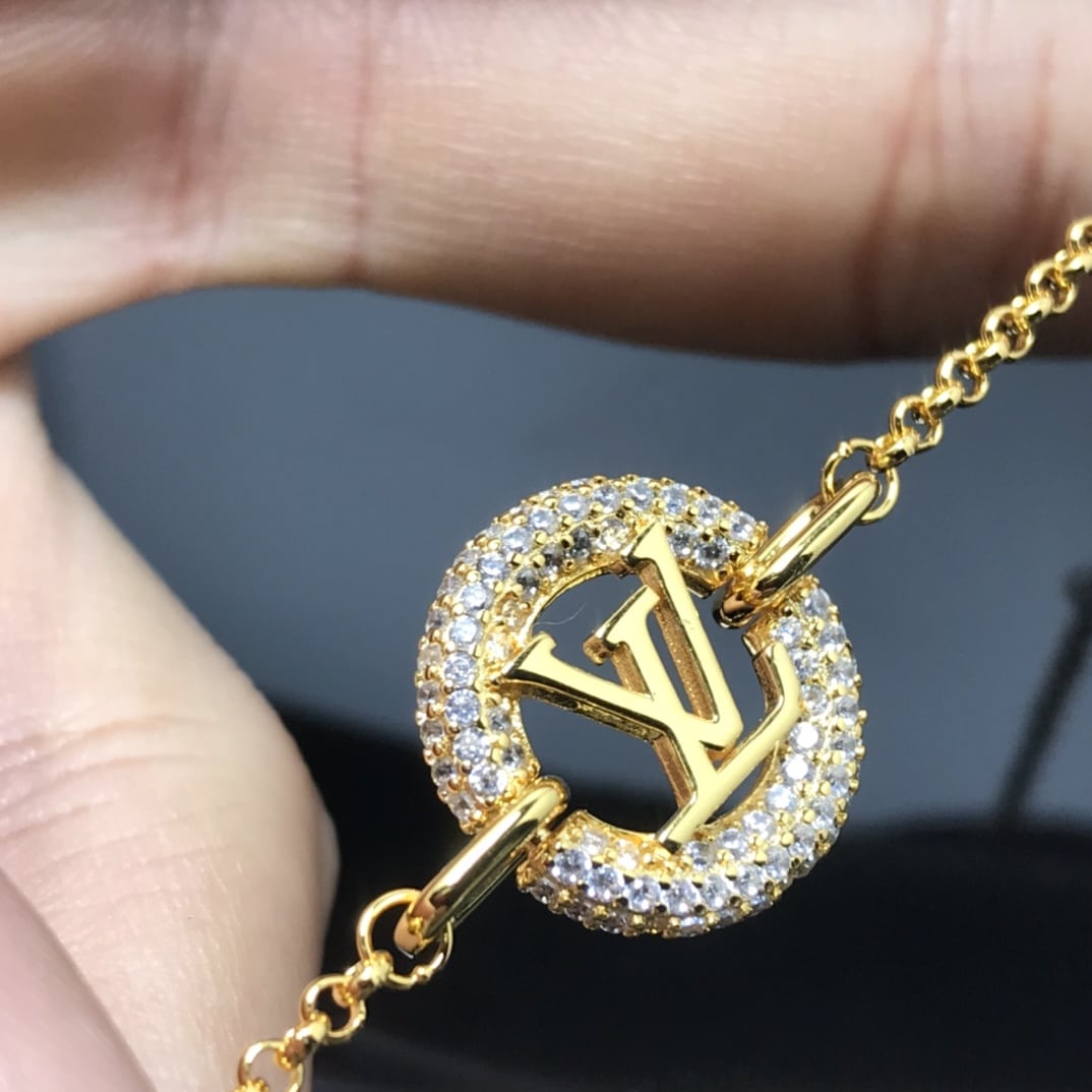 LOUIS VUITTON LOUISE BY NIGHT BRACELET GOLD M00758