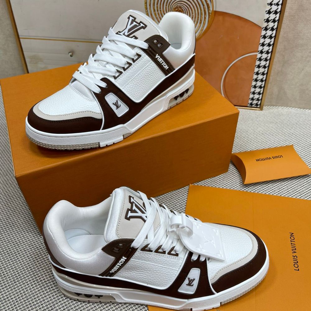 Louis Vuitton LV Trainer Sneaker Brown 1ABLVB