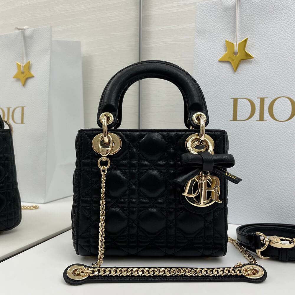 Dior Mini Lady Dior Bag with Chain(HIGH-END GRADE)