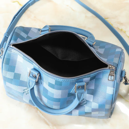 Louis Vuitton Speedy 30 Bandoulière Blue 34Cm M28978