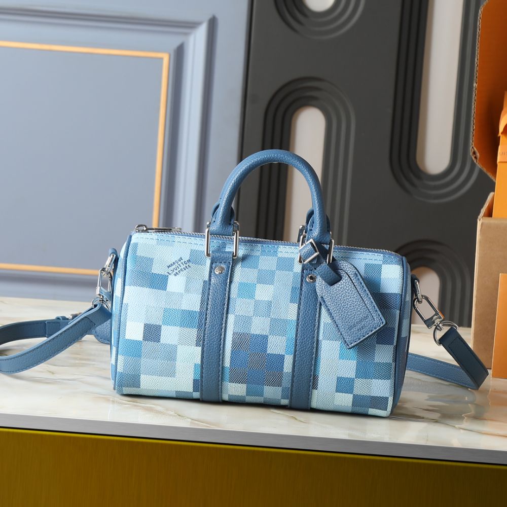 Louis Vuitton Keepall Bandoulière 25 Blue 25Cm M28600