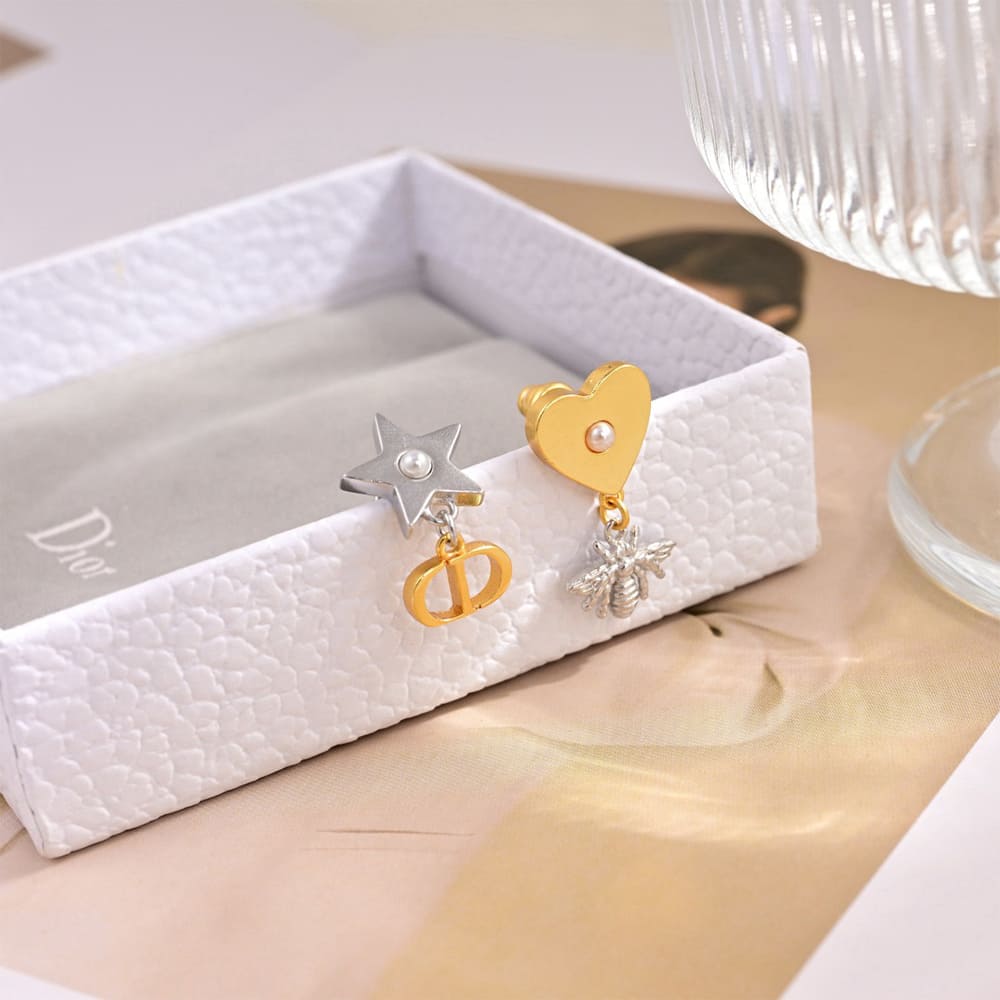 DIOR Petit CD Lucky Charms Earrings