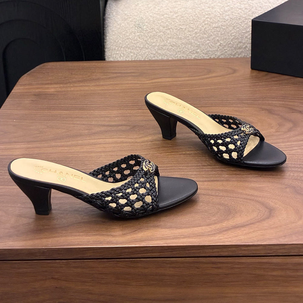 CHANEL Braided Mules 289781