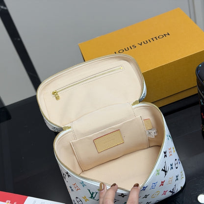 Louis Vuitton X Takashi Murakami Nice BB Multicolored White 24Cm M28340