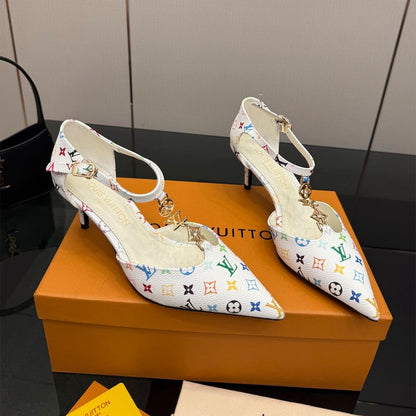 LV x TM Ankle Strap Pumps