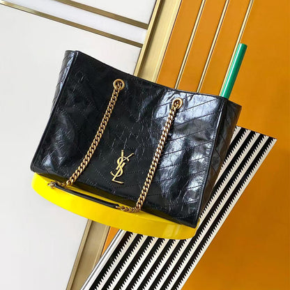 YSL NIKI shopping in vintage leather(HIGH-END GRADE)