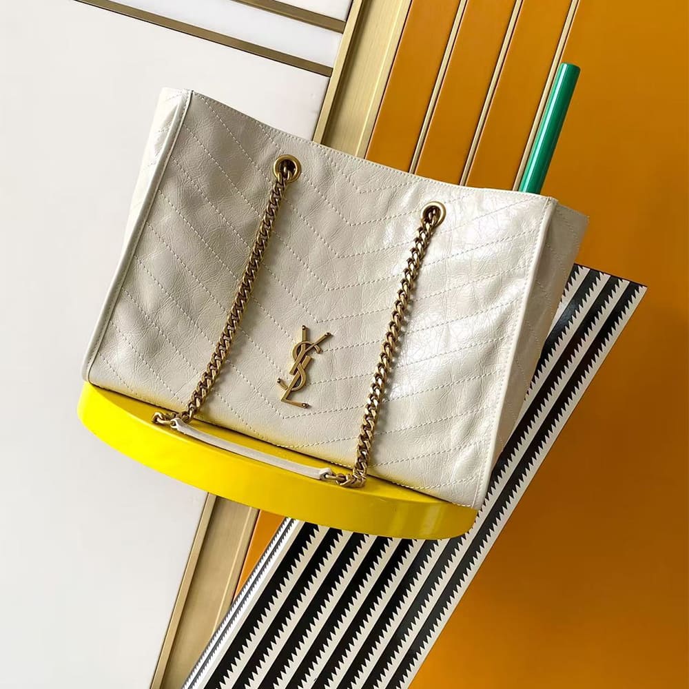 YSL NIKI shopping in vintage leather(HIGH-END GRADE)