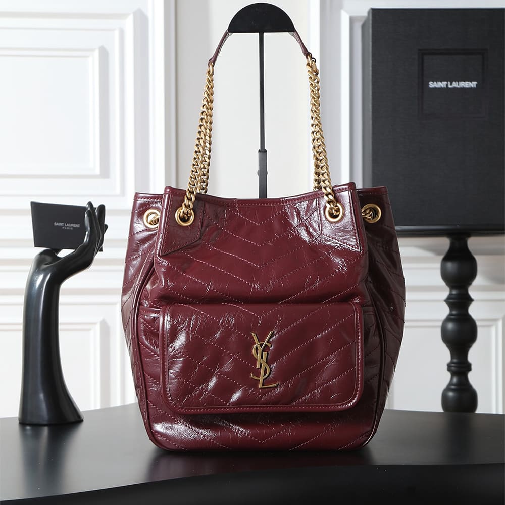 YSL NIKI small shopping in vintage leather(HIGH-END GRADE)