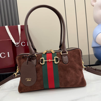 Gucci Borsetto medium boston bag(HIGH-END GRADE)