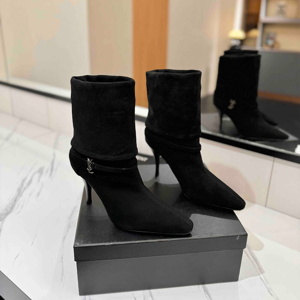 YSL NIKI booties in suede