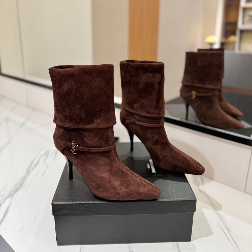 YSL NIKI booties in suede