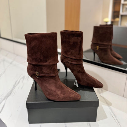 YSL NIKI booties in suede