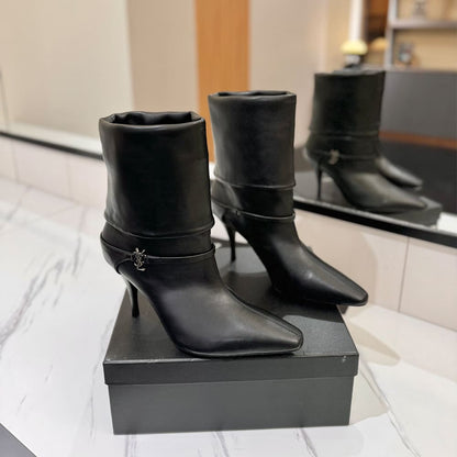 YSL NIKI booties in suede