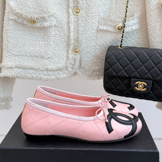 CHANEL Quilted Ballerina Flats
