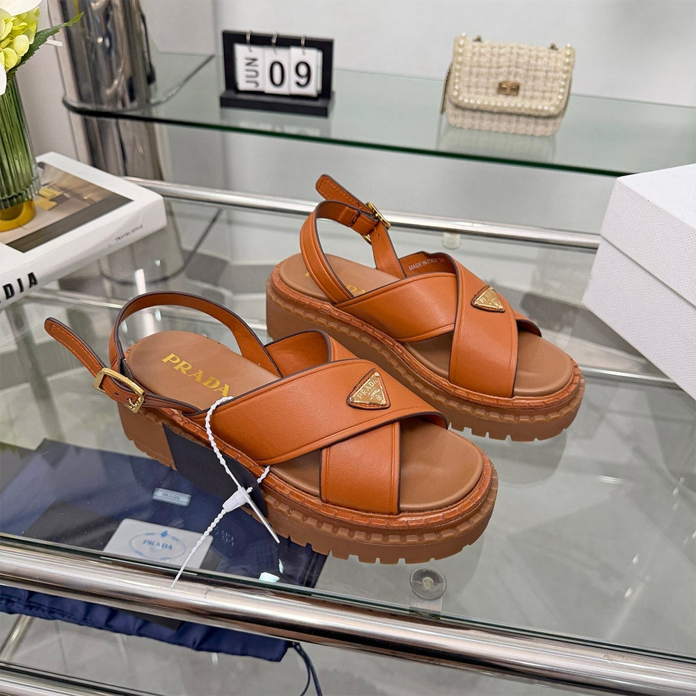 PRADA Leather sandals 847539