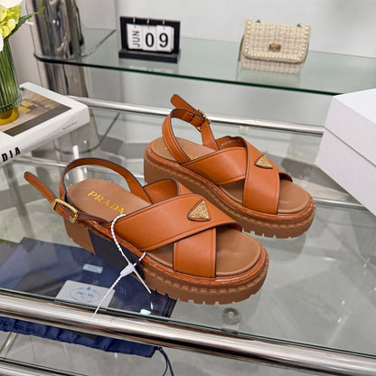 PRADA Leather sandals 847539