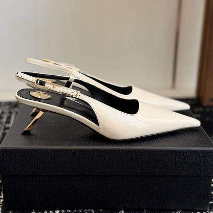 YSL LEE slingback pumps in patent leather