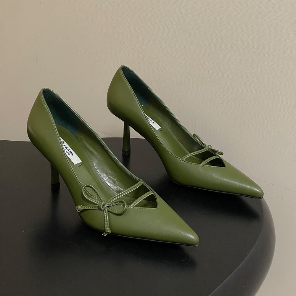 Prada leather pumps