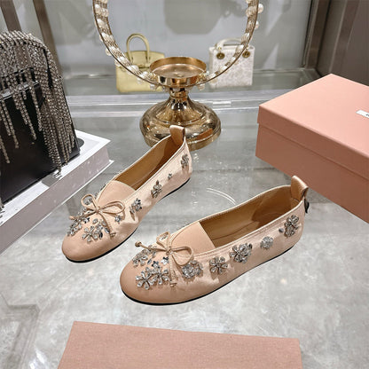 MIUMIU Satin ballerinas